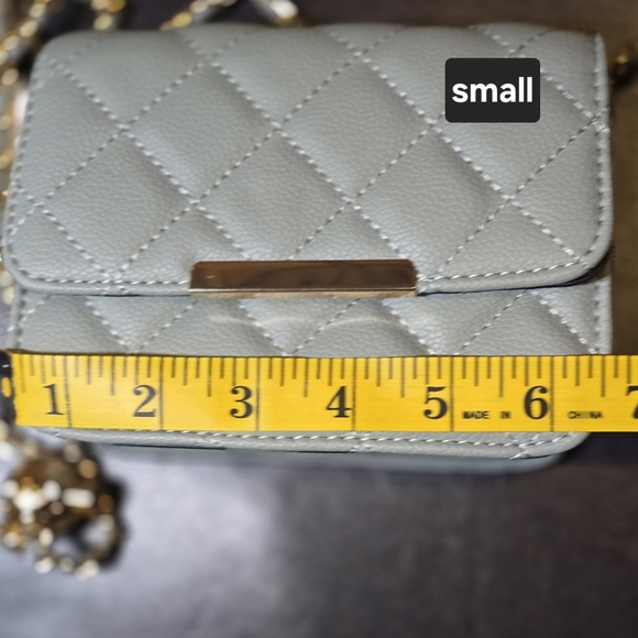 Powder Blue Quilted Women's Bag Set Includes 2 Bags - Picture 10 of 12